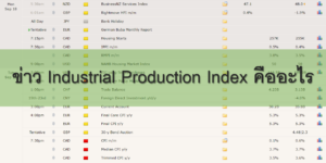ข่าว Industrial Production Index คืออะไร